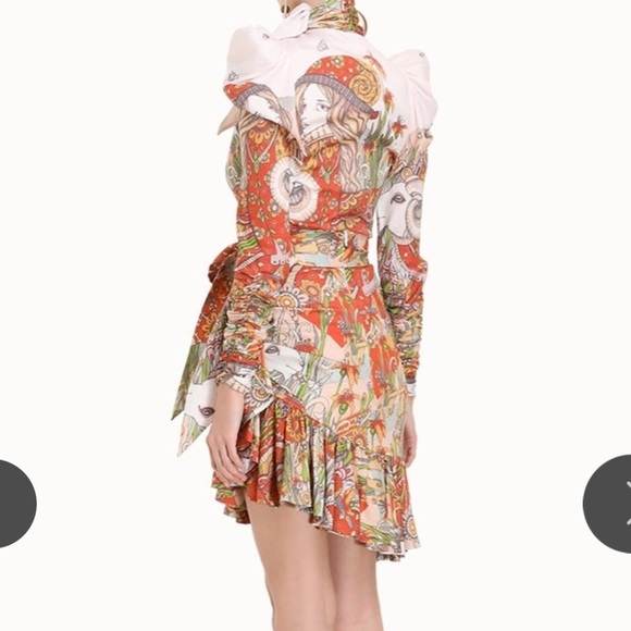 NWT Zimmermann KALEIDOSCOPE WRAP TIE SKIRT - Picture 3 of 11